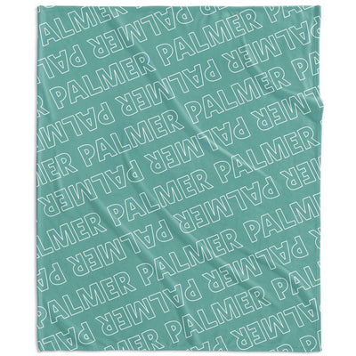 PERSONALIZED NAME BLANKET - OUTLINED