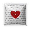 LOVE LETTERS PERSONALIZED THROW PILLOW (COVER ONLY)