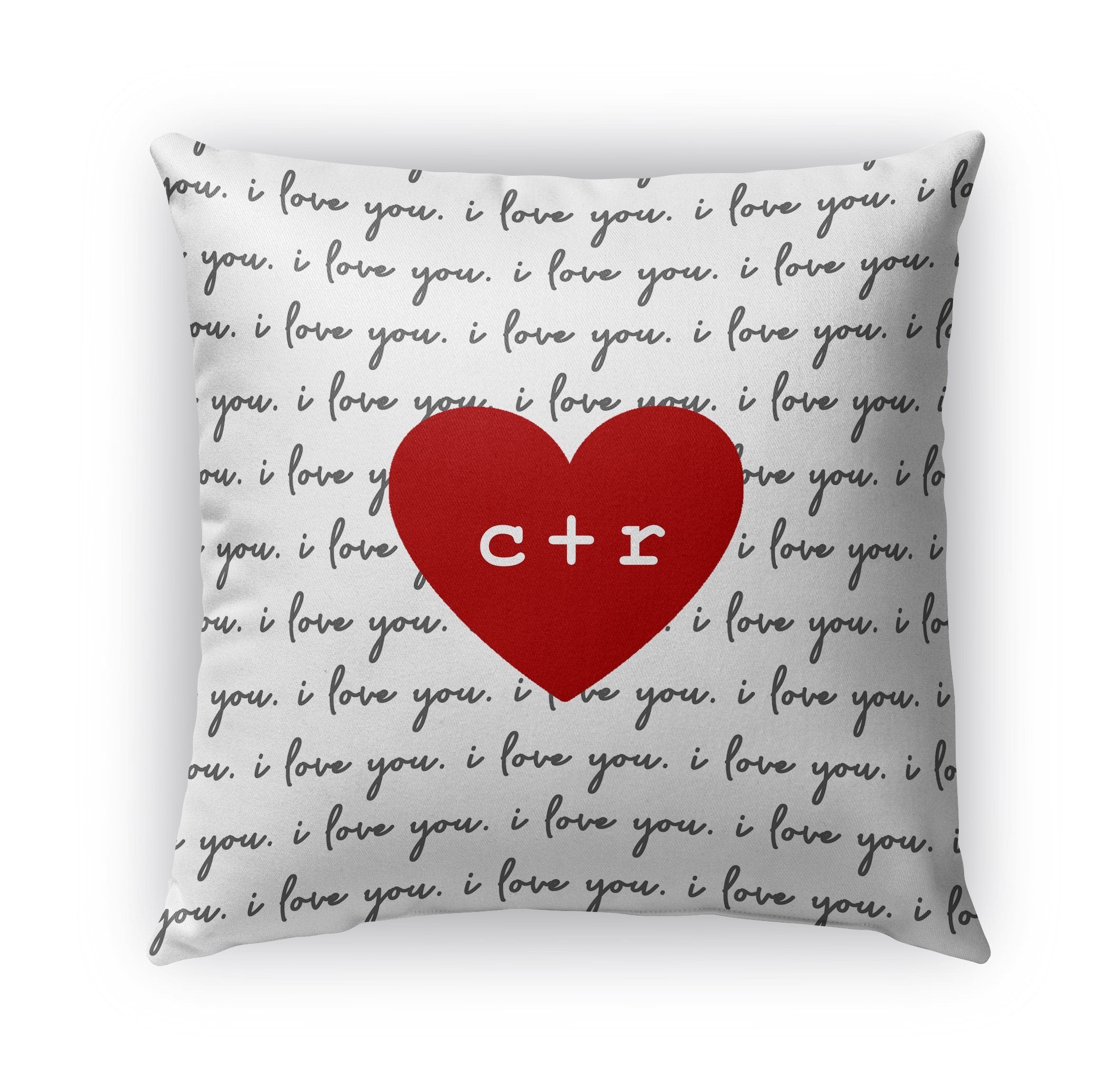 Connected By Love Personalized 18x18 Throw Pillow