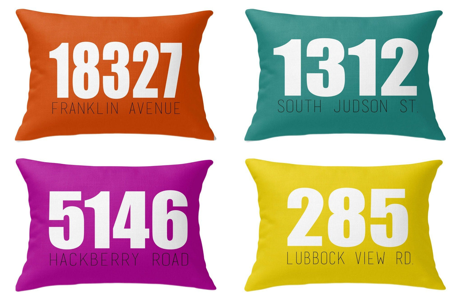 OUTDOOR ADDRESS LUMBAR PILLOW (FALL COLLECTION)
