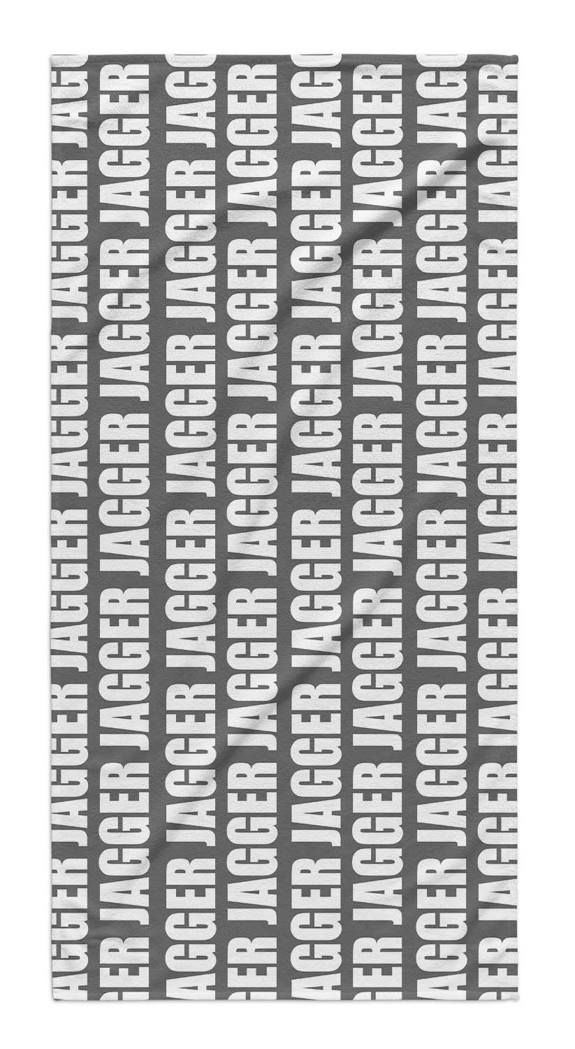 PERSONALIZED REPEAT BEACH TOWEL - BOLD