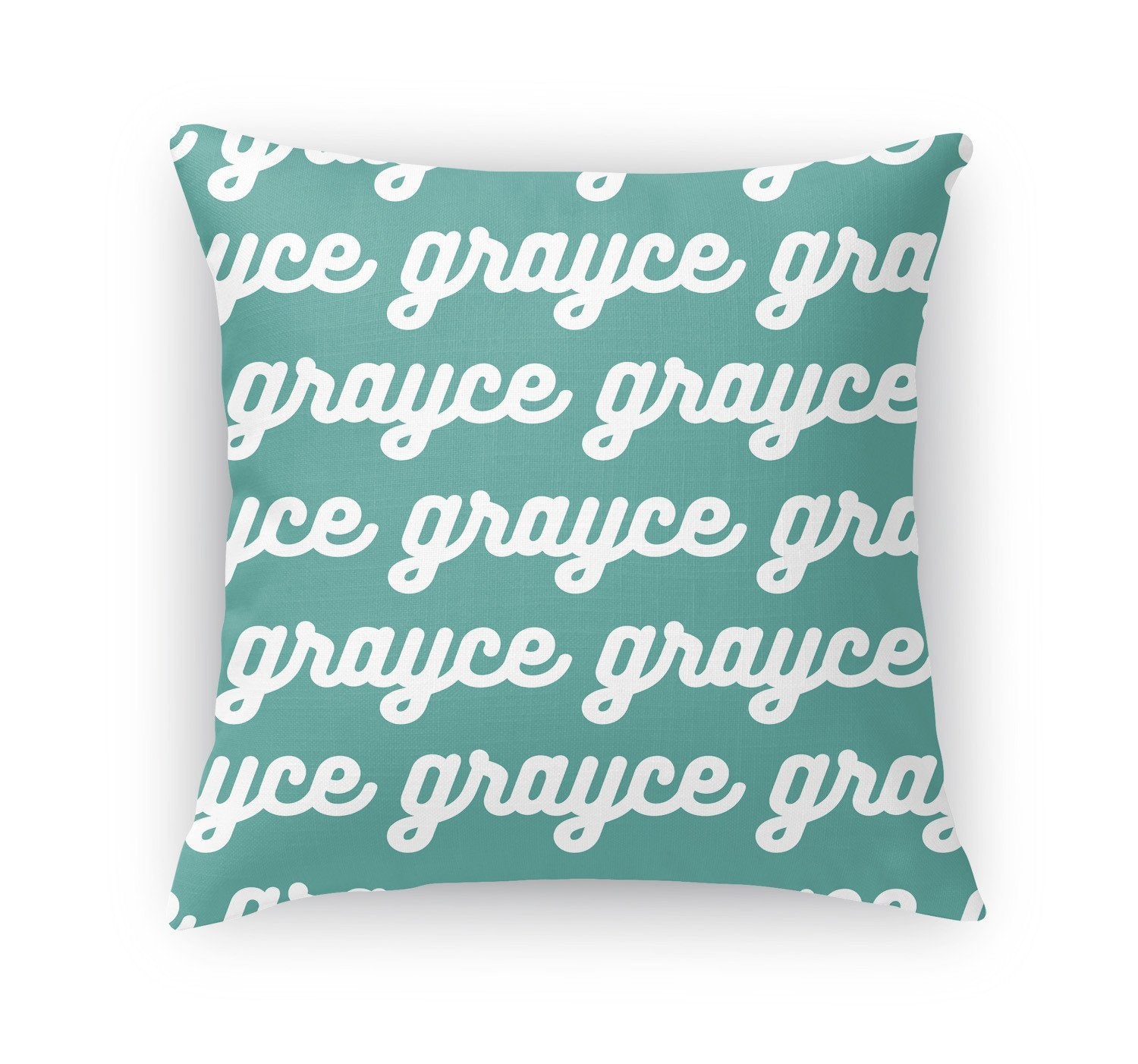 PERSONALIZED NAME THROW PILLOW - RETRO CURSIVE (COVER ONLY)