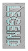 STRIPED LETTERS PERSONALIZED TOWEL