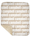 Sherpa Back Personalized Name Blanket - Bold (ORIGINAL COLOR OPTIONS)