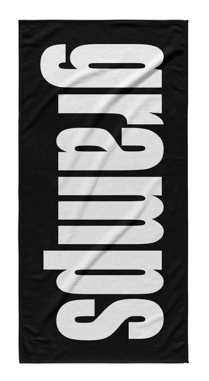 FATHER'S DAY PERSONALIZED SOLID BOLD PREMIUM BEACH TOWEL - Highway 3