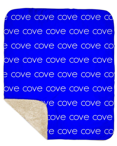 Sherpa Back Personalized Name Blanket - LIGHT (ALL COLOR OPTIONS)