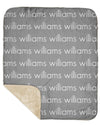 Sherpa Back Personalized Name Blanket - LIGHT (ALL COLOR OPTIONS)
