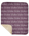 Sherpa Back Personalized Name Blanket - Light (JEWEL TONE COLOR OPTIONS)
