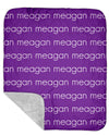 Sherpa Back Personalized Name Blanket - LIGHT (ALL COLOR OPTIONS)