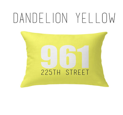 OUTDOOR ADDRESS LUMBAR PILLOW (SPRING COLLECTION)