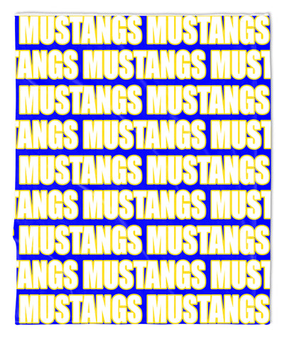 Mustangs Mascot Blanket