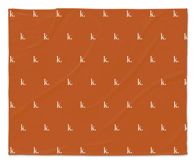 H3xHB Simple Initial Monogram Swaddle Blanket